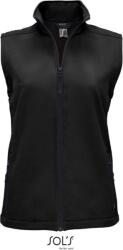 SOL´S RACE BW / Vestă softshell cu 2 straturi pentru femei - neagră L (25288800203)