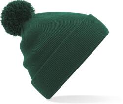 Beechfield B 426B / Căciulă tricotată pentru copii cu pompom - verde sticlă Universal (53426B54099)