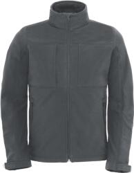B&C be inspired B&C HOODED SOFTSHELL MEN / Jachetă softshell bărbătească cu 3 straturi și glugă - gri închis S (01195067001)