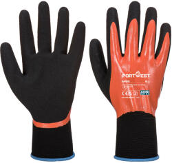Portwest DERMI PRO AP30 / Mănuși impermeabile din spumă de nitril - negru/portocaliu XS (AP30O8RXS)