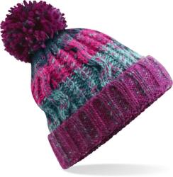 Beechfield B 486 TIRBUȘ / Căciulă tricotată cu pompom - fructe de pădure de iarnă Universal (530486abr99)