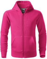 MALFINI, a. s MALFINI TRENDY ZIPPER 412 / Jachetă cangur cu fermoar complet și glugă pentru copii - violet 158 (4124007)