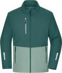 Daiber JN 1886 / Jachetă softshell unisex cu 3 straturi - verde industrial/verde cețos 4XL (021886as914)