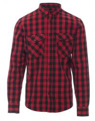 PAYPER LABRADOR 001355-0402 / Cămașă bărbătească în carouri - roșu/negru XXL (001355040216001XXL)