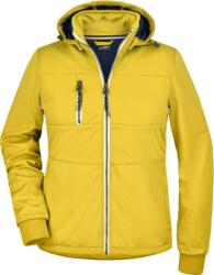 Daiber JN 1077 / Jachetă softshell cu 3 straturi pentru femei - galben soare/bleumarin/alb S (021077l3601)