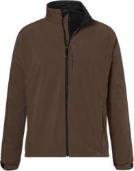 Daiber JN 135 / Jachetă softshell bărbătească cu 3 straturi - maro L (02013514503)