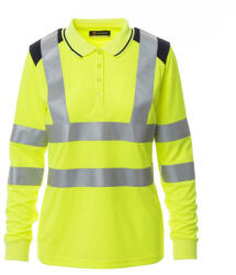 PAYPER GUARD+ WINTER LADY FLUO 001482-0028 / Tricou polo reflectorizant bicolor cu mânecă lungă - galben/bleumarin M (001482002801014M)