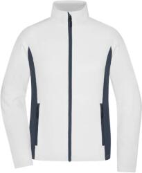 Daiber JN 1859 / Jachetă din fleece elastică pentru femei - alb/carbon L (021859i9803)
