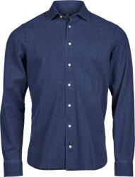 TEE JAYS TJ4004 / Cămașă bărbătească din denim cu mânecă lungă - albastru denim XXXL (184004m1013)