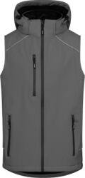 PROMODORO 7840 / Vestă softshell bărbătească cu 2 straturi - gri oțel 4XL (40784065014)