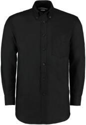 Kustom Kit KK 351 / Cămașă Oxford cu mânecă lungă pentru bărbați - negru 4XL (43351X002jo)