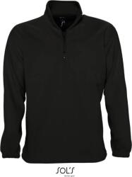 SOL´S NESS / Hanorac bărbătesc din fleece cu fermoar 1/2 - negru M (25560000202)