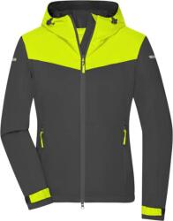 Daiber JN 1179 / Jachetă softshell pentru femei - carbon/galben strălucitor/carbon M (021179zb302)