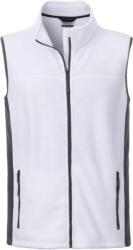 Daiber JN 856 / Vestă de lucru din fleece pentru bărbați - alb/carbon XS (020856i9800)