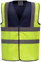Yoko Vestă de siguranță YOKO HI-VIS HVW100 / Vestă de siguranță - bleumarin/galben de înaltă vizibilitate M (79W100zx102)