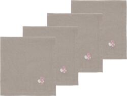 Södahl Șervețele din material textil Christmas Hearts Embroidery roz-maronii 4 buc (36398)