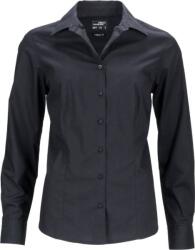 Daiber JN 641 / Cămașă business pentru femei din poplin cu mâneci lungi - negru XXL (02064100205)
