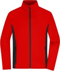 Daiber JN 1860 / Jachetă bărbătească elastică din fleece - roșu/negru XXL (02186087605)