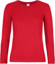 B&C be inspired B&C 190 LSL / Tricou cu mânecă lungă din bumbac gros pentru femei - roșu XL (01008T00404)