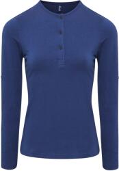 Premier PR 318 / Tricou cu mânecă lungă, cu model roll-up, pentru femei - indigo S (39031849001)