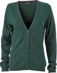 Daiber JN 660 / Cardigan cu decolteu în V pentru femei - verde pădure XS (02066007400)