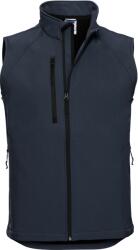 Russell Athletic 141M / Vestă softshell bărbătească cu 3 straturi - bleumarin francez XS (10141M29000)