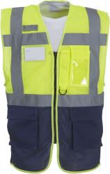 Yoko Vestă de siguranță YOKO HI-VIS HVW820 / Plasă - HV galben/bleumarin M (79W820zw702)