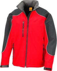RESULT R 118X / Jachetă softshell unisex cu 3 straturi și glugă - roșu/negru XL (30118X87604)