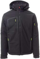 PAYPER STREAM PAD S00331-0489 / Geacă de iarnă softshell pentru bărbați - antracit/negru 4XL (S003310489130444XL)