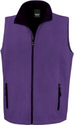 RESULT R 232M / Vestă softshell bărbătească cu 2 straturi - violet/negru M (30232Md9602)