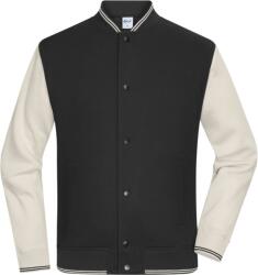 Daiber 8044 / Jachetă unisex din bumbac organic - negru/gresie L (028044amo03)