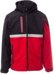 PAYPER WISE PAD S00096-0489 / Jachetă softshell de iarnă pentru bărbați - roșu/negru 4XL (S000960489030154XL)