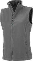 RESULT R 902F PRINTABLE / Vestă softshell cu 2 straturi pentru femei - gri Workguard, mărimea XS (30902Fr7900)