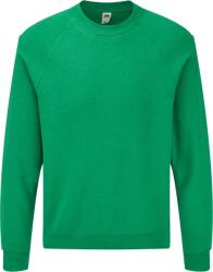 Fruit of the Loom CLASSIC RAGLAN SWEAT / Hanorac bărbătesc cu mâneci raglan - accente verzi M (162216t3902)