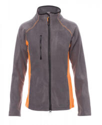 PAYPER ASPEN+ LADY 001005-0069 / Jachetă din fleece bicoloră pentru femei - gri oțel/portocaliu M (001005006913040M)