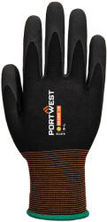 Portwest GP GRIP 18 A373 / Mănuși din latex imersate - negre XXL (A373K8RXXL)