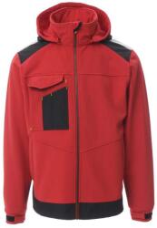 PAYPER PERFORMER 2.0 001473-0053 / Jachetă softshell cu glugă detașabilă - roșu/negru XL (001473005303015XL)