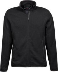 TEE JAYS TJ9615 / Jachetă tricotată din fleece melanj pentru bărbați - negru M (18961500202)