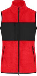 Daiber JN 1309 / Vestă din fleece pentru femei - roșu/negru S (02130987601)