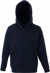 Fruit of the Loom CLASSIC KIDS SWEAT JACKET / Hanorac pentru copii cu glugă dublă - albastru închis 116 (162045a36a4)