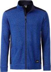 Daiber JN 862 / Jachetă de lucru tricotată din fleece pentru bărbați - melanj regal/bleumarin XL (020862s7404)
