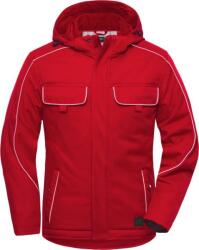 Daiber JN 886 / Jachetă de lucru softshell căptușită - roșie 6XL (02088600416)