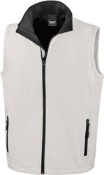 RESULT R 232M / Vestă softshell bărbătească cu 2 straturi - alb/negru S (30232M91001)