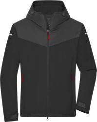 Daiber JN 1180 / Jachetă softshell outdoor pentru bărbați - negru/carbon/roșu deschis XL (021180zb104)