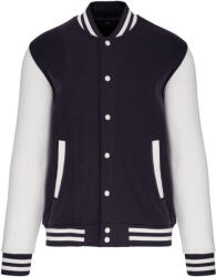 Kariban Vintage TEDDY K497 / Hanorac/jachetă unisex din fleece - bleumarin/alb S (20K49796301)