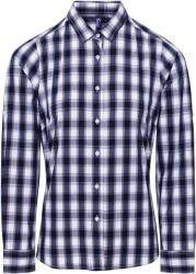 Premier PR 350 / Cămașă poplin cu mânecă lungă pentru femei - alb/bleumarin XXL (39035090805)