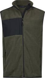 TEE JAYS TJ9122 MOUNTAIN / Vestă bărbătească din fleece - verde închis/negru S (189122zk601)
