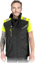 PRA-P-OR s. r. o RAUT BATTLE / Vestă de protecție izolată cu elemente reflectorizante - negru/galben XL (PRAPOR392604)