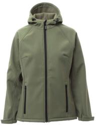 PAYPER GALE LADY 001045-0355 / Jachetă softshell pentru femei cu glugă - army M (001045035507035M)