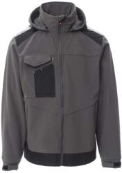 PAYPER PERFORMER 2.0 001473-0053 / Jachetă softshell cu glugă detașabilă - fumuriu/negru M (001473005313010M)